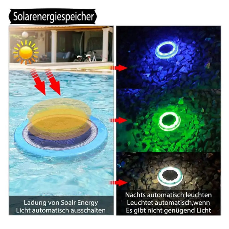 Solar Pool Lights Floating Lamp Submersible Underwater Light Swimming Pool Lantern Outdoor Party Night Light For Yard Pond Pool